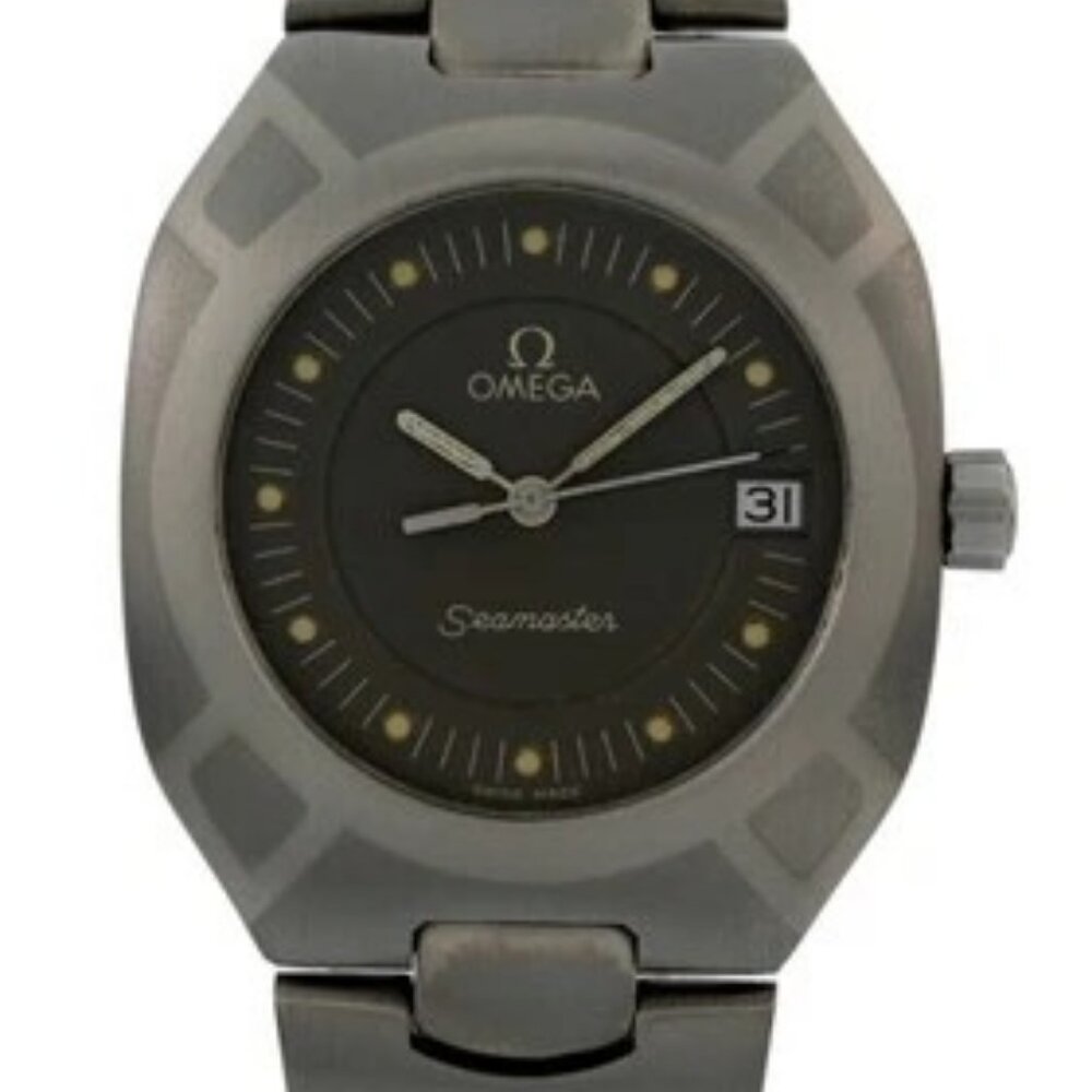 Omega 32mm Rare Seamaster Polaris Titanium Palladium Swiss Watch! Ref: 196.0291! - Picture 2 of 10